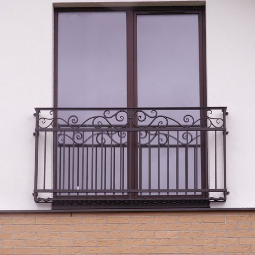Schmiedeeisen-Geländer - 18 - La Forge Artistique - mit Stangen / für Außenbereich / für Balkon