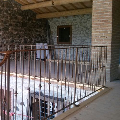 Schmiedeeisen-Geländer - CLASSICO - Tessaro Group - mit Stangen / für Außenbereich / für Terrasse