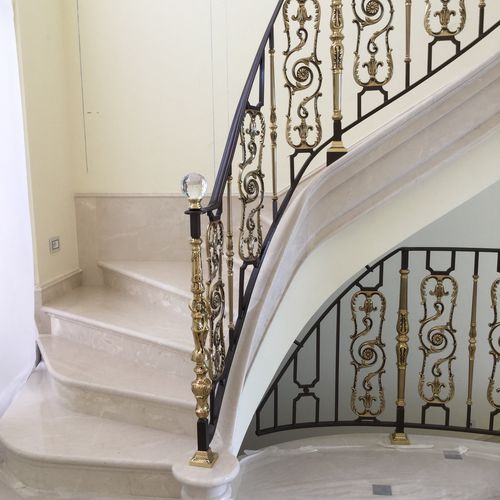 Schmiedeeisen-Geländer - ROYAL - Tessaro Group - Geländer / für den Innenraum / für Treppen