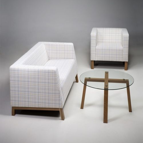 Modernes Sofa - FRANK - Standard AS - Stoff / weiß / grau