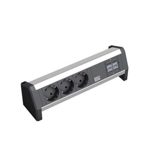 IT-Steckdose - LSEDP3A1 - Standard AS - 3-fach / Schreibtisch / Aufputz