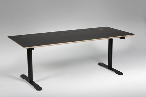 Bodenstehender Schreibtisch - MART - Standard AS - modern / Holz / gerade