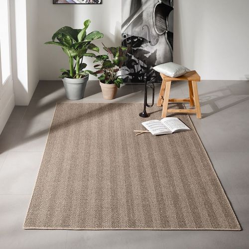 Gewebter Teppich - TUNIS - LUSOTUFO - modern / Streifenmuster / Naturfaser