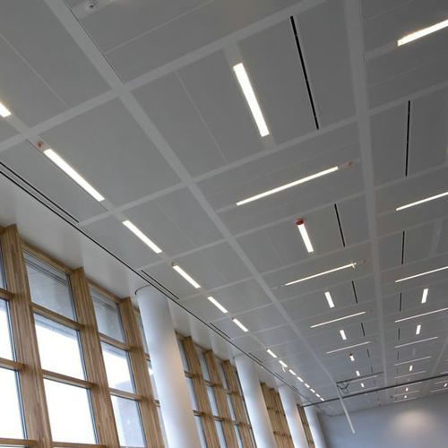 Aluminium-Zwischendecke - PERSPEKTA C - Integra - Interior Systems - galvanisiertem Stahl / Edelstahl / Platten