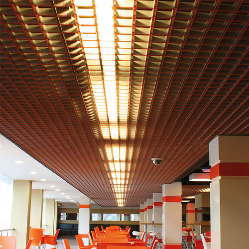 Aluminium-Zwischendecke - PARA LITE - Integra - Interior Systems - Polyesterfaser / Platten / für Büro
