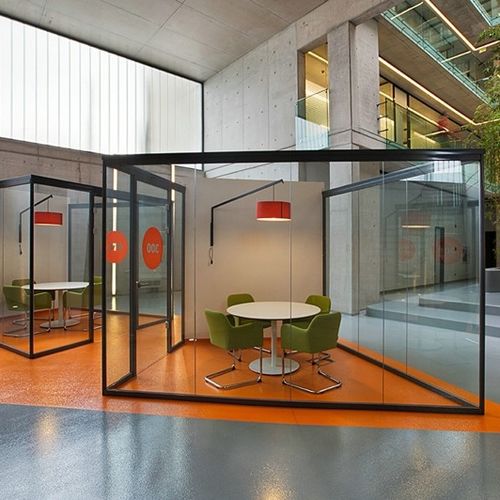 Dreh-Schiebe-Trennwand - SONS - Integra - Interior Systems - modular / Aluminium / PVC