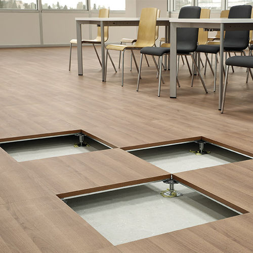 Holzdoppelboden - CORE - Integra - Interior Systems - Kalziumsulfat / galvanisiertem Stahl / HPL