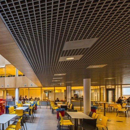 Aluminium-Zwischendecke - DELTA - Integra - Interior Systems - Polyesterfaser / Platten / für Büro