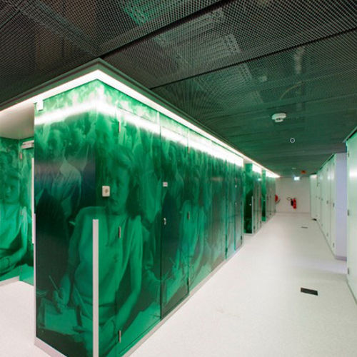 Aluminium-Zwischendecke - PERSPECTIVE - Integra - Interior Systems - galvanisiertem Stahl / Kupfer / Platten