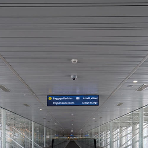 Aluminium-Zwischendecke - RANDOM LINE - Integra - Interior Systems - Lamellen / für Büro / für Reinraum