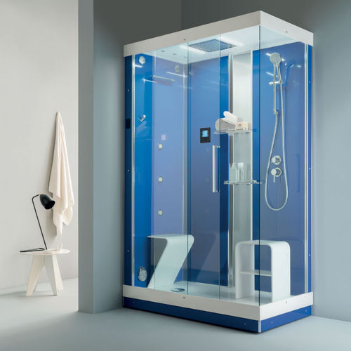 Glas-Duschkabine - CENTO.60.100 - ilma srl - mit Schiebetür / für Eckeinbau
