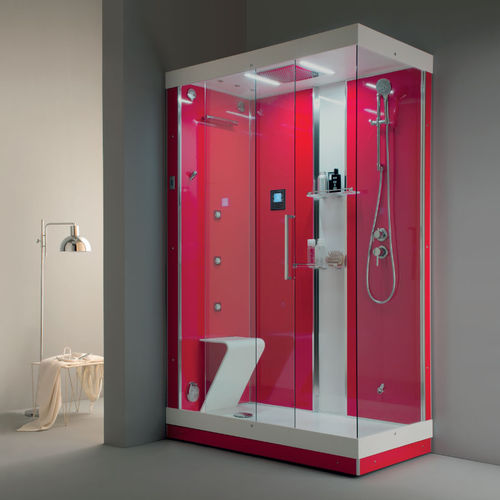 Glas-Duschkabine - CENTO.60.80 - ilma srl - mit Schiebetür / für Eckeinbau