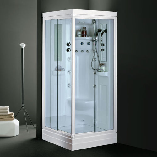 Glas-Duschkabine - ELIOS Q - ilma srl - mit Schiebetür / für Eckeinbau