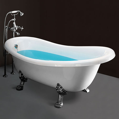 Ovale Badewanne - BELLE EPOQUE - ilma srl - auf Füßen / Methacrylat / weiß