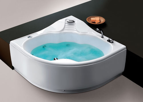 Badewanne für Eckeinbau - NIAGARA - ilma srl - Methacrylat / weiß