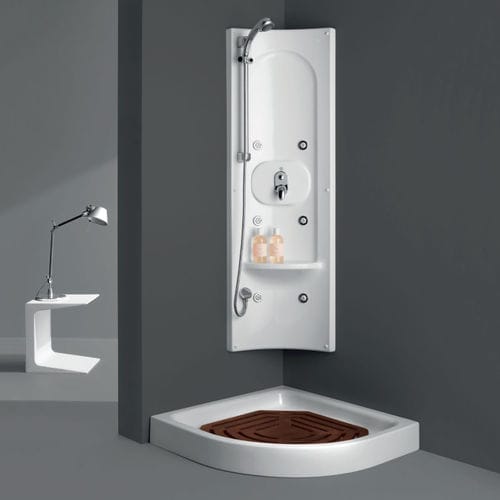Weiße Duschsäule - STAR 140 A - ilma srl - wandmontiert / modern