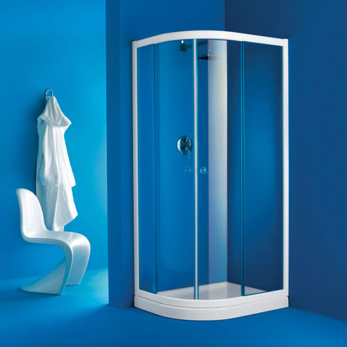 Schiebeduschwand - ACQUA RS2 - ilma srl - gebogen / für Eckeinbau