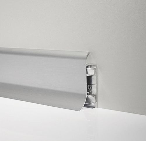 Silberfarbene Zierleiste - LINE 98 - PROFILPAS - Aluminium / abgerundet / elektrisch