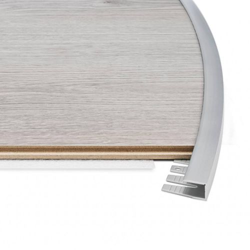 Aluminium-Abschlussprofil - RC FLEX - PROFILPAS - für Fliesen / Viertelrund / silberfarben