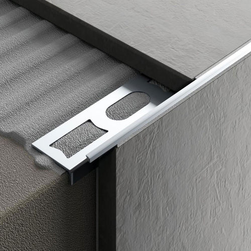 Aluminium-Übergangsprofil - CERFIX PROTRIM IP - PROFILPAS - Edelstahl / für Fliesen / silberfarben