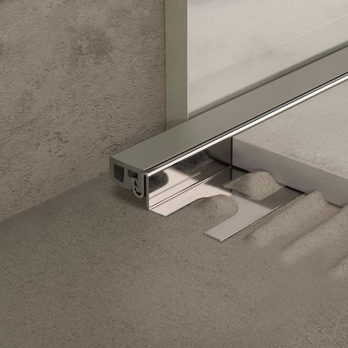 Edelstahl-Dehnungsfuge - CERFIX PROJOINT DIL NIL - PROFILPAS - Vinyl / Harz / bodenstehend