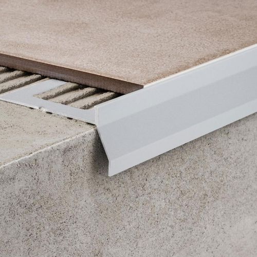 Aluminium-Abschlussprofil - CERFIX PROTEC CPCV/30/ - PROFILPAS - für Fliesen / Ortgang / weiß