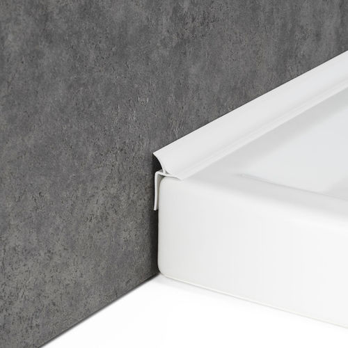 Aluminium-Abschlussprofil - SANIBORD PVC - PROFILPAS - PVC / für Duschen / Ortgang