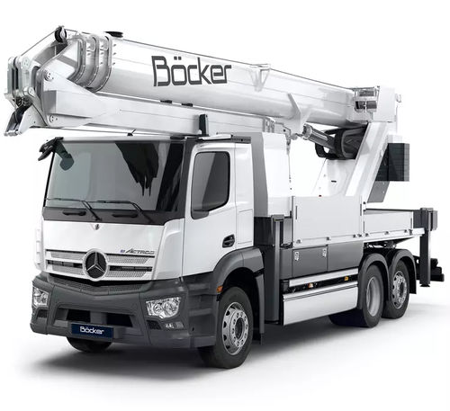 LKW-montierter Kran - AK 48 / AK 48e - Böcker Maschinenwerke GmbH - Teleskop / Spitzenausleger / Hydraulik