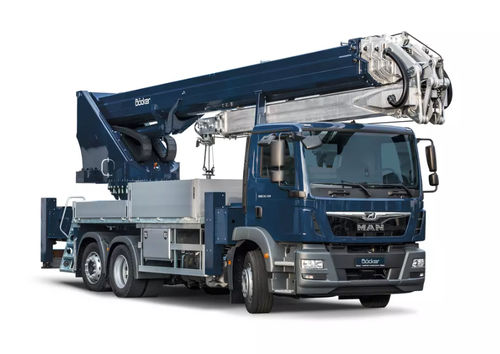 LKW-montierter Kran - AK 52 - Böcker Maschinenwerke GmbH - Kompaktformat / Teleskop / Spitzenausleger