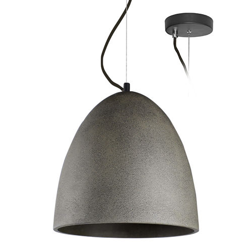 Hängelampe - SANDY 1 E27 : SU11455 - Indigo Lighting - Beton / modern / mit Kabel