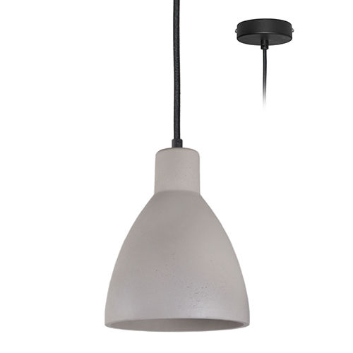Hängelampe - SANDY 2 E27 : SU11556 - Indigo Lighting - Beton / modern / mit Kabel