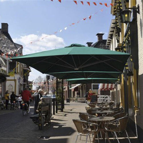Quadratischer Sonnenschirm - P6 PRO - Solero Parasols - rund / Ampel / wandmontiert