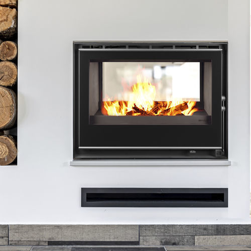 Doppelseitiger Kamineinsatz - Llama Cristal 80 DF EcoDesign - BELLIDO Manufacturas Metálicas, S.L. - Holz / Stahl / mit natürlicher Konvektion
