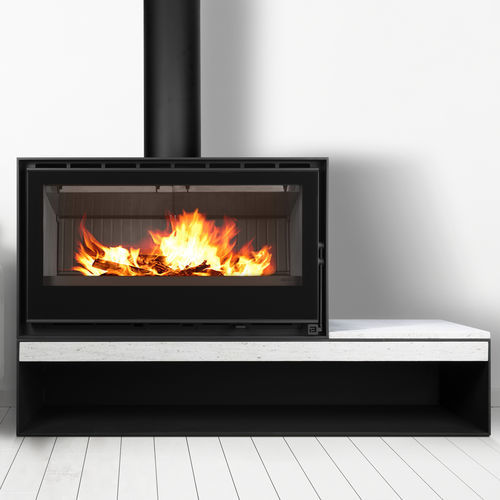 Holz-Kaminofen - DIAMANTINE 100 EcoDesign - BELLIDO Manufacturas Metálicas, S.L. - 12 kW / auf Füßen / modern