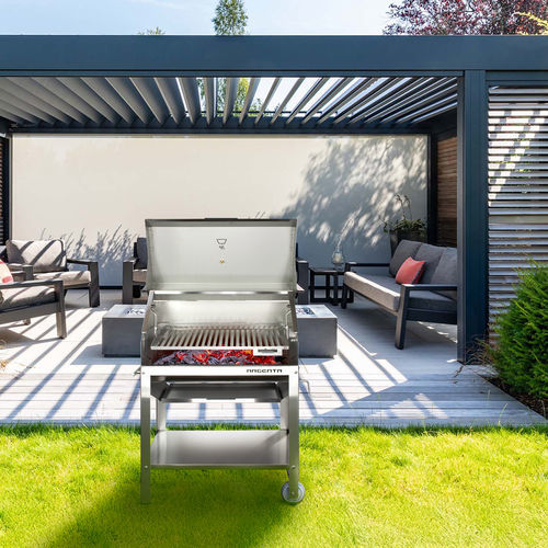 Holzkohle-Gartengrill - ARGENTA - BELLIDO Manufacturas Metálicas, S.L. - Holz / auf Rollen / freistehend