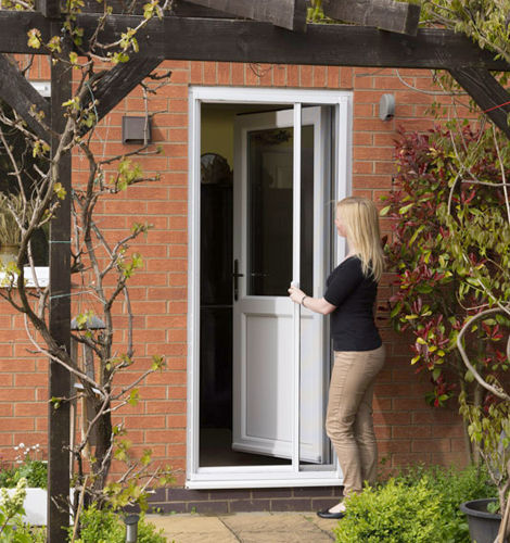 Schiebe-Insektenschutz - PRESSFIT UPVC  - Phantom Screens - für Türen