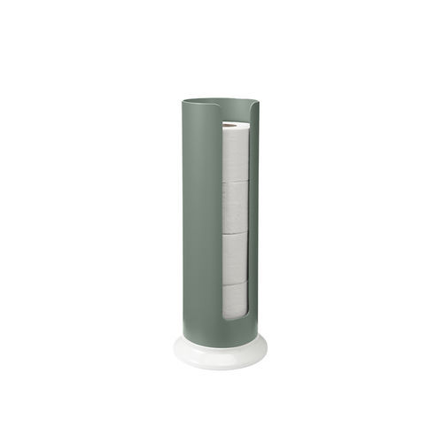 Bodenstehender WC-Rollenhalter - GRIFFON - Aluminium / Porzellan / Made in France