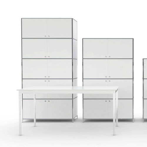 Niedriger Aktenschrank - aamco - hoch / Eiche / Nussbaum