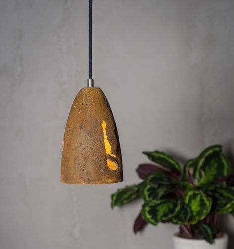 Hängelampe - FEBE VOLCANO - Living Concrete Ltd - Stahl / Beton / modern