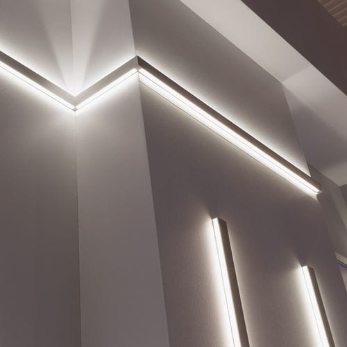Beleuchtungsprofil für Aufbau - ARCHITECTURE - millelumen - LED / modular / für Gewerbegebrauch