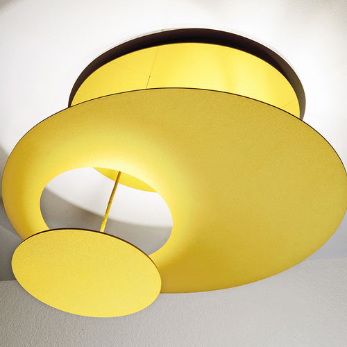 Moderne Deckenleuchte - HOVER - millelumen - rund / Metall / LED