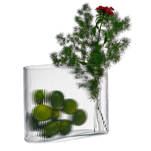 Moderne Vase - MIST - nude - Glas