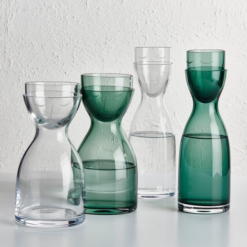Flasche / geblasenes Glas - MR&MRS - nude