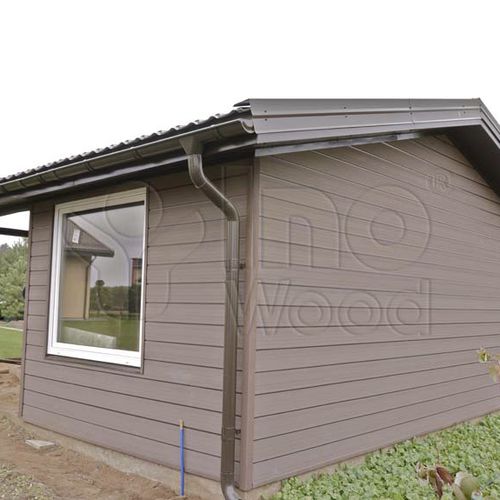 Fassadenverkleidung aus Lamellen - INOSIDE AD - inowood - WPC / gebürstet / Holzoptik