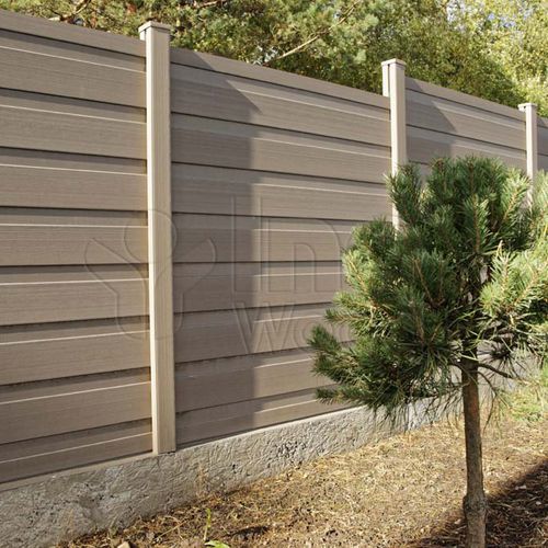 Zaun mit Stangen - INOFENCE TG - inowood - Garten / Verbundholz