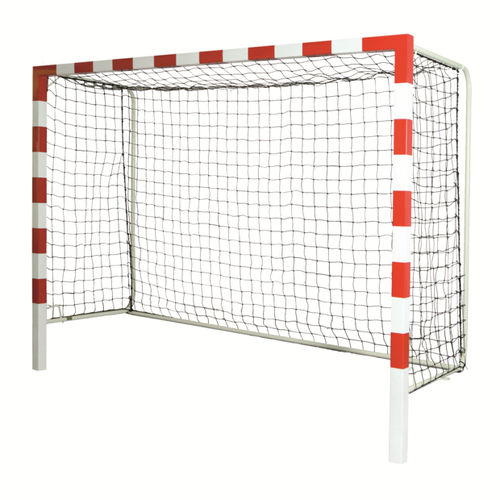 Handballtor für Wettkämpfe - S16236 - SODEX SPORT - galvanisierter Stahl / in Bodenhülsen / weiß/rot