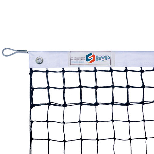 Tennis-Netz / HDPE - S25830 - SODEX SPORT - schwarz / 2 mm / für Wettkämpfe