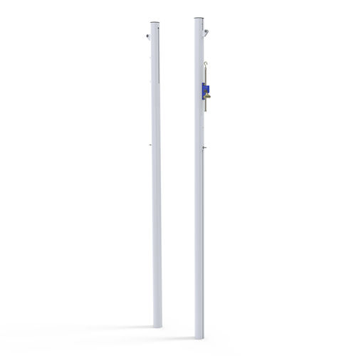 Volleyballpfosten in Bodenhülsen - S30170 - SODEX SPORT - Aluminium / weiß / thermolackiert
