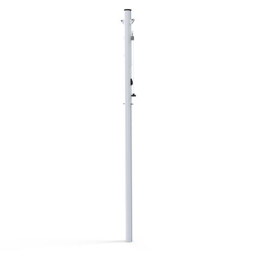 Volleyballpfosten in Bodenhülsen - S30176 - SODEX SPORT - Aluminium / weiß / thermolackiert
