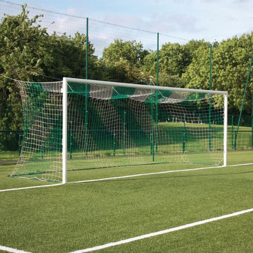 Aluminium-Fußballtor - S12205 - SODEX SPORT - in Bodenhülsen / weiß / kunststoffummantelt